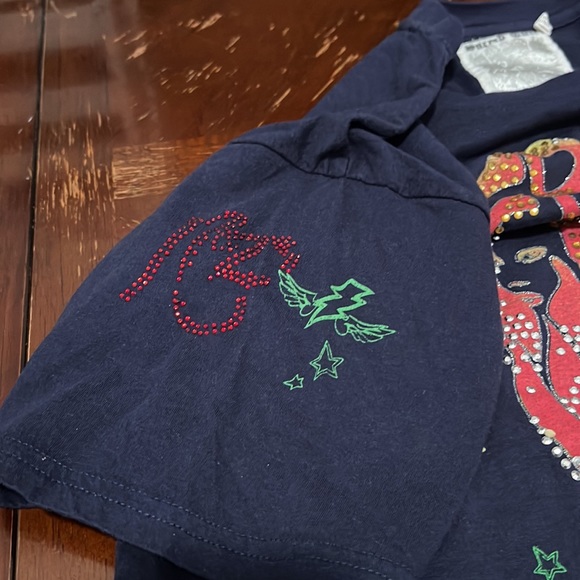 Vintage Y2K Beaded T Shirt-FreeLove in the Meadow by Sacred Cult - Picture 6 of 6